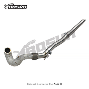 Collecteur d'échappement Boska sur mesure pour VW <span class=keywords><strong>Golf</strong></span> MK7 7R/<span class=keywords><strong>7</strong></span>.5R 2.0T 2014-2020 avec bouclier thermique, en stock, livraison rapide - Product Image 3