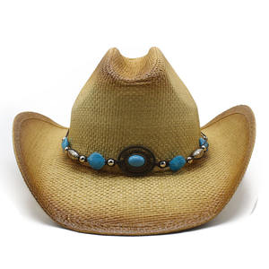 Vintage Panama Jazz Hoeden Voor Mannen Vrouwen Lente Zomer Stijlvolle Handgeweven Stro <span class=keywords><strong>Trucker</strong></span> Bont Emmer Hoeden - Product Image 2