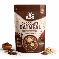 Sachet Doypack Personnalisé Imprimé pour Biscuits, Snacks, Bonbons, Céréales et Granola, en Plastique Scellé avec Fermeture Zip