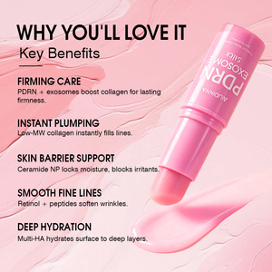 Baume multi-usages <span class=keywords><strong>M</strong></span> Skin Care PDRN <span class=keywords><strong>Exo</strong></span> Repair Stick, raffermissant, repulpant, hydratation instantanée, baume barrière avec complexe de peptides de collagène OEM - Product Image 3