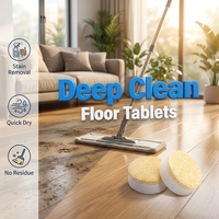 Détergent pour le nettoyage des sols de salle de bain, comprimés effervescents multifonctions pour le nettoyage des sols