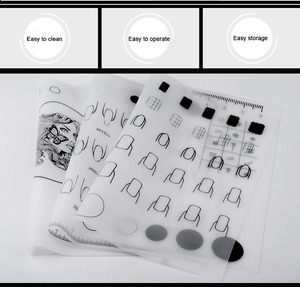 Plantilla enrollable <span class=keywords><strong>para</strong></span> decoración de uñas, hojas de entrenamiento, esterilla de práctica de uñas de silicona acrílica Flexible - Product Image 3