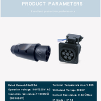 Adaptateur de chargeur EV Tesla 32A 7KW NACS, convertisseur, connecteur de charge GB/T, prise de commutation, adaptateur de chargeur EV chinois, état neuf, type de prise