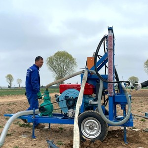 Oferta Especial: Máquina Perforadora de Pozos de Agua de 200m de Profundidad, Equipo de Perforación Hidráulico Completo para Rocas - Product Image 3