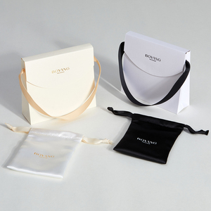 Sacs en papier kraft personnalisés de luxe pour bijoux Boyang avec votre propre logo - Product Image 2
