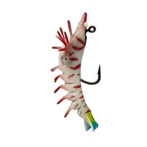 Kit d'appâts pour crevettes d'eau profonde avec hameçon intégré, matériel de pêche, leurres souples en plastique pour la pêche en mer, ensembles de leurres Sabiki pour la pêche aux crevettes - Product Image 4