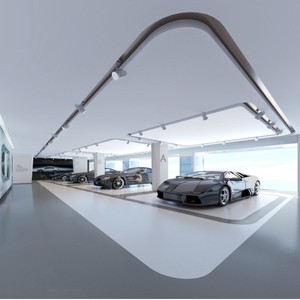 Phổ biến <span class=keywords><strong>New</strong></span> phong cách kim loại xây dựng kết cấu thép khung xe showroom - Product Image 1