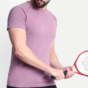 T-shirt de sport uni pour homme de haute qualité à prix de gros, faible MOQ, prix abordable, manches courtes, respirant, idéal pour l'été - Product Image 3