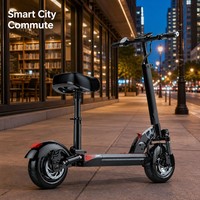 Trottinette électrique pour adultes, pliable, capacité 200 kg, cadre en alliage d'aluminium, roues de 10 pouces, pour la livraison