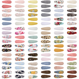 Pinza para el Cabello con Diseño <span class=keywords><strong>de</strong></span> Gota <span class=keywords><strong>de</strong></span> Agua para Niñas Pequeñas, Accesorios para el Cabello con Flores <span class=keywords><strong>de</strong></span> Tela, Pinzas para el Cabello - Product Image 1