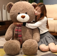 En gros, Peau de peluche d'ours douce et personnalisable pour la Saint-Valentin, pour la création d'écharpes ou d'ours en peluche