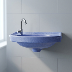 Lavabo de Pared de Piedra Sinterizada Blanca, Lavamanos de Diseño para Hoteles, Villas y Proyectos Comerciales, Venta al Por Mayor - Product Image 5