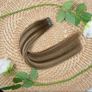 Extensions de cheveux à ruban Yuanzhen en gros, extensions de cheveux à ruban double trame Remy, 100% cheveux humains - Product Image 5