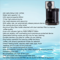 Thema Nouvelle Arrivée Offre Spéciale 2in1 Haute Pression Espresso Café Et Lait Machine Maker Avec Lait Boîte Cruche Réservoir Mousse Mousse Maker