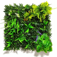 Fleur mur herbe 3d gazon artificiel pour panneaux muraux tapis haie décoration herbe mur plante artificielle pour aménagement paysager
