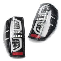 Lampu belakang LED hitam putih gaya baru lampu ekor mobil untuk RANGER Raptor T6 T7 PX MK1 MK2 Wildtrak T8 2015 2016 2017 2018