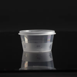 Vòng takeout để đi 450ml 150ml 250ml PP đen rõ ràng nhựa thực phẩm nước sốt ly Bao bì nhỏ Snack lưu trữ hộp có nắp đậy - Product Image 1