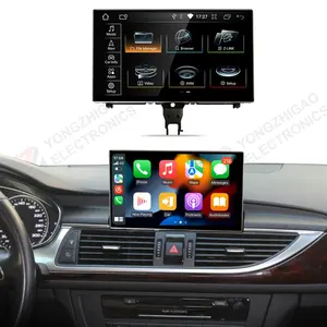 YZG 9" Retractable 8 Core Android 9.0 Carplay Radio Multimedia DVD Player Navigation Screen for Audi A6 A7 C5 C6 2012-2019