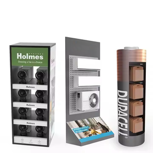 Customized 4-Layer Modern Metal Pegboard <strong>Display</strong> Stand Supermarket <strong>Shelves</strong> for Point of Sale Retail Stores - Product Image 1