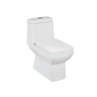 GREPL WC deux pièces de haute qualité, à double chasse, blanc, design moderne, céramique haute brillance, à poser au sol, avec fonction de lavage des fesses