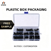 Kit de vis en vrac en acier au carbone et acier inoxydable, plaqué zinc noir, pour la vente en gros, la réparation de meubles et automobile