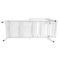 Ensemble de meubles de jardin en plein air très vendu chaise longue avec cadre en aluminium et mailles en bois pour hôtels Sun Beach Patio Pool