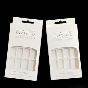 In logo tùy chỉnh đặt trên nhựa <span class=keywords><strong>PVC</strong></span> bên trong hộp hiển thị hộp đóng gói Móng tay với cửa sổ - Product Image 5