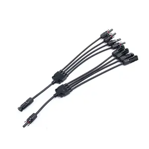 Solar Connectors 30A Y Branch Parallel Adapter Cable Solar Cable Connectors Solar Panel Connectors Wire Plug for Solar Panel