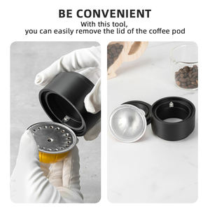 Support de remplissage et de scellage rapide compatible avec les dosettes <span class=keywords><strong>Nespresso</strong></span> <span class=keywords><strong>Vertuo</strong></span> réutilisables filtres à café outils plus intelligents ouvre-couvercle - Product Image 5