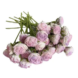ดอกไม้ถักโครเชต์สำหรับตกแต่งบ้านงานแต่งงานงานปักถักด้วยมือขนาดสูง40ซม.