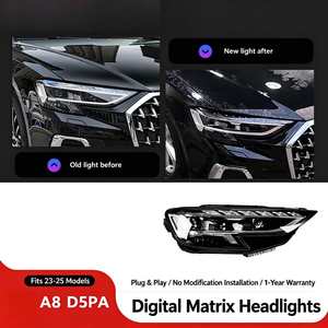 ไฟหน้าดิจิตอลเมทริกซ์ LED สำหรับ Audi A8 D5 A8L Horch แบบเสียบใช้งานได้ทันที 6000K อะไหล่ทดแทนใหม่ ขายส่ง มีสินค้าในสต็อก - Product Image 5