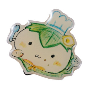 เข็มกลัดโลหะเคลือบอีพ็อกซี่ลายการ์ตูนอาหารน่ารักแบบไดคัทตามสั่ง พิมพ์ออฟเซ็ต สำหรับตกแต่งบ้านและกระเป๋า - Product Image 1