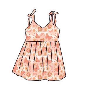 Vestido de Niña Estilo Inglés Otoñal, Corte en A, Estampado Floral, Personalizado, 95% Algodón, para Bebés y Niñas Pequeñas, Venta al Por Mayor de Fábrica, OEM/ODM, Entrega en 3-7 Días - Product Image 4