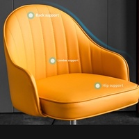 Chaise de coiffeuse ergonomique avec fonctions de refroidissement et extensibles, chaise rembourrée confortable à hauteur réglable pour salon de beauté et bureau