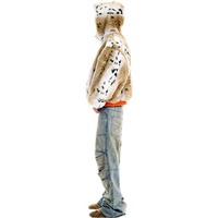 Veste bomber d'hiver pour homme Finch Garment, personnalisable, thermique, à fermeture éclair intégrale, capuche en fausse fourrure, coupe ample, réversible, en polyester