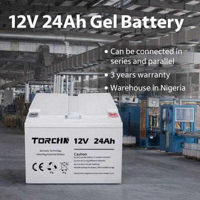Rechargeable Storage Batterie VRLA AGM 12V24Ah Lead Acid Battery Home Solar with Overseas Warehouses in Africa