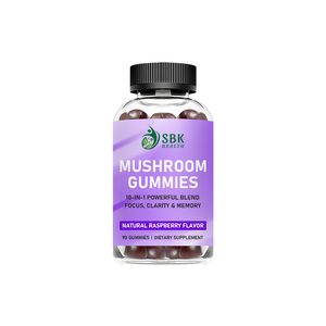 High Quality Mushroom Gummies Sodium Support Mentalclarity Boost Memory Focus Mushroom Vegan Friendly Gummies - Product Image 1