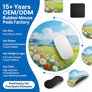 Custom Diameter Food Chocolate Chip Cookie Design Round <b>Mouse</b> <b>Pad</b> OEM Funny Rubber Mousepad with Waterproof Fabric Surface - Product Image 5