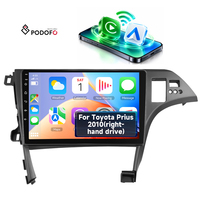 Podofo pour Toyota Prius 2010 (conduite à droite) autoradio Android 10'' avec Carplay/Android Auto sans fil, 2+64G WiFi GPS OEM/ODM