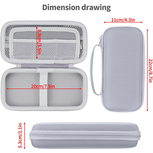 Étui de rangement EVA grande capacité pour <span class=keywords><strong>calculatrice</strong></span> <span class=keywords><strong>TI</strong></span>-<span class=keywords><strong>Nspire</strong></span> <span class=keywords><strong>CX</strong></span> II Series avec poche intérieure en maille pour accessoires - Product Image 6