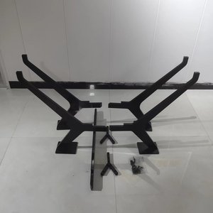 Gambe per <span class=keywords><strong>Tavolo</strong></span> in Metallo Industriale Anticato Personalizzabili per Tavoli da Pranzo in <span class=keywords><strong>Legno</strong></span> e Marmo, Basi in Ghisa per Piani in Granito - Product Image 3