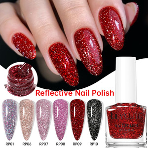 Esmalte de uñas con purpurina láser efecto diamante triturado súper brillante, de secado rápido, sin necesidad de curado, para decoración de uñas en fiestas. - Product Image 1
