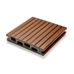 2024 New Hot Sale Pollution Free Decking Plank Crack Resistant PVC Floor Outdoor Decking Flooring