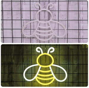 Décoration murale LED néon abeille IP65, corps de lampe en acrylique, <span class=keywords><strong>lettre</strong></span> néon pour la décoration murale de la maison, du magasin, fête d'<span class=keywords><strong>anniversaire</strong></span>, cadeau idéal pour les amis - Product Image 6