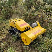 Tondeuse à gazon télécommandée 800 1000 mm de largeur de coupe Portée de 200 m Précision et efficacité Bouton d'arrêt d'urgence à une touche