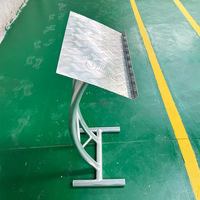 Kkmark - Podio Ligero y Portátil, Recto o Curvo, de Aluminio, Atril, Escritorio de Pie para Iglesias y Escuelas