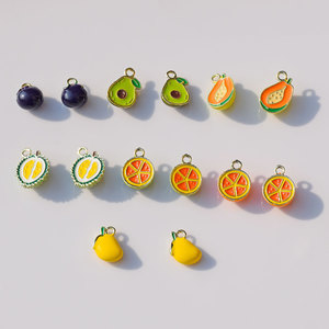 Pendentif de la série Dripping Sweet Fruit en alliage de zinc, composants de bijoux DIY pour boucles d'oreilles, bracelets et colliers - Product Image 3