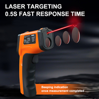 Pyromètre laser infrarouge portatif industriel 400 ℃   Thermomètre numérique à infrarouge pour l'industrie et la cuisine