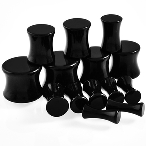 Pares de expansores de <span class=keywords><strong>oreja</strong></span> de acrílico blanco y negro dilataciones 3-30MM tapones para túneles de <span class=keywords><strong>oreja</strong></span> calibre de <span class=keywords><strong>oreja</strong></span> Piercing joyería mujeres hombres - Product Image 3