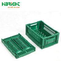 Mini caisses de rangement pliables en plastique colorées de petite taille pour la promotion